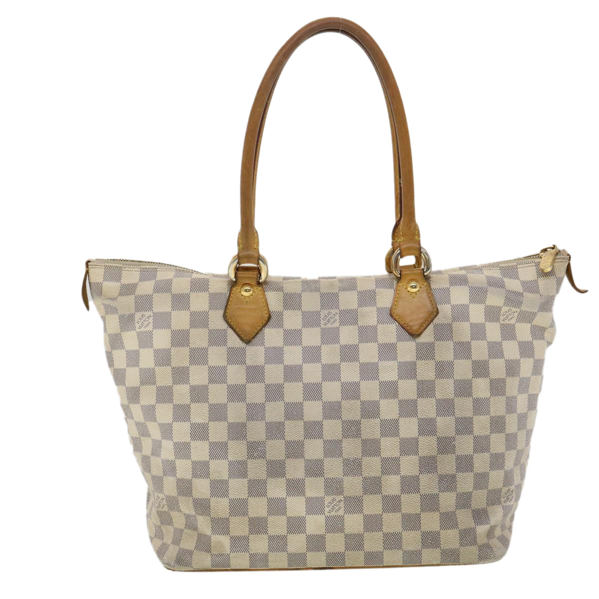 LOUIS VUITTON Damier Azur Saleya MM Tote Bag N51185 LV Auth rz478 - 0