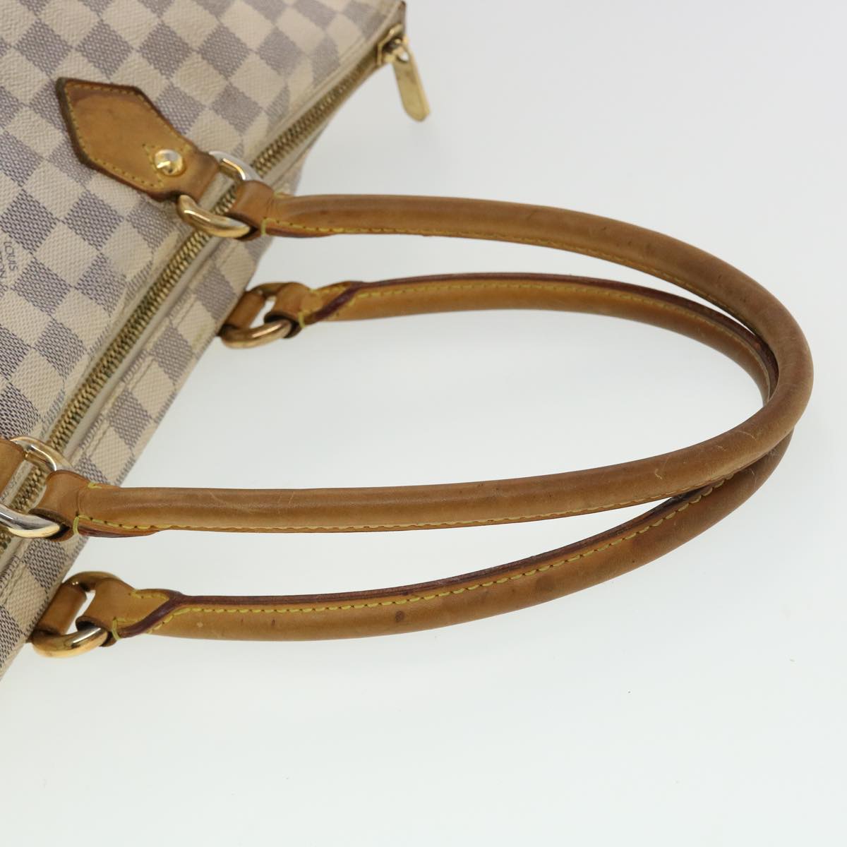 LOUIS VUITTON Damier Azur Saleya MM Tote Bag N51185 LV Auth rz478