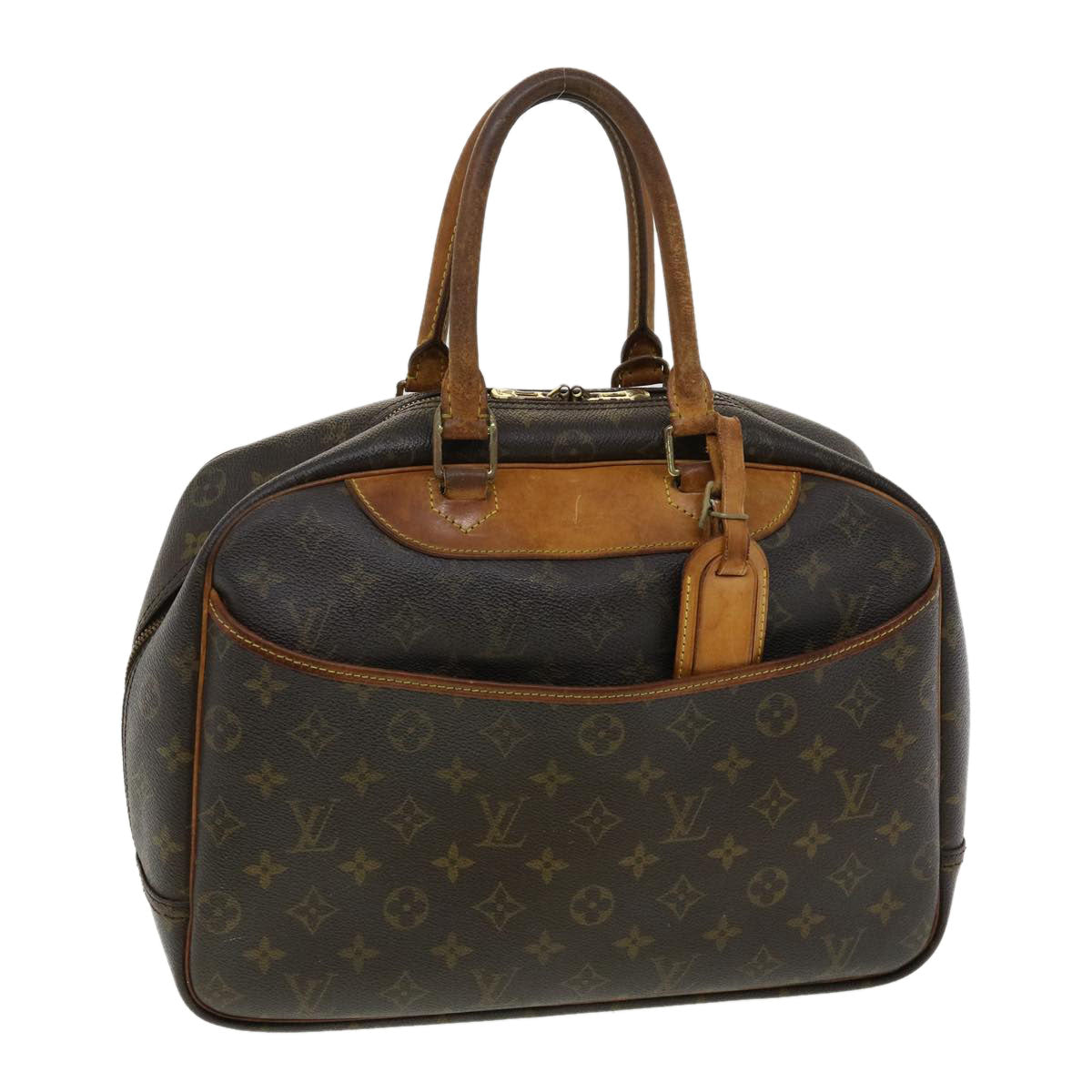 LOUIS VUITTON Monogram Deauville Hand Bag M47270 LV Auth rz479