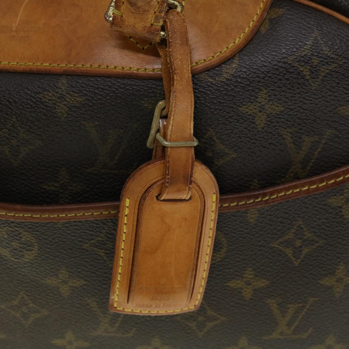 LOUIS VUITTON Monogram Deauville Hand Bag M47270 LV Auth rz479