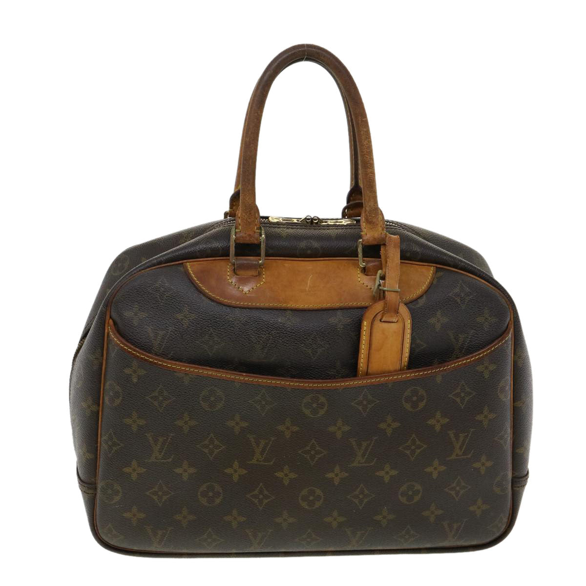 LOUIS VUITTON Monogram Deauville Hand Bag M47270 LV Auth rz479