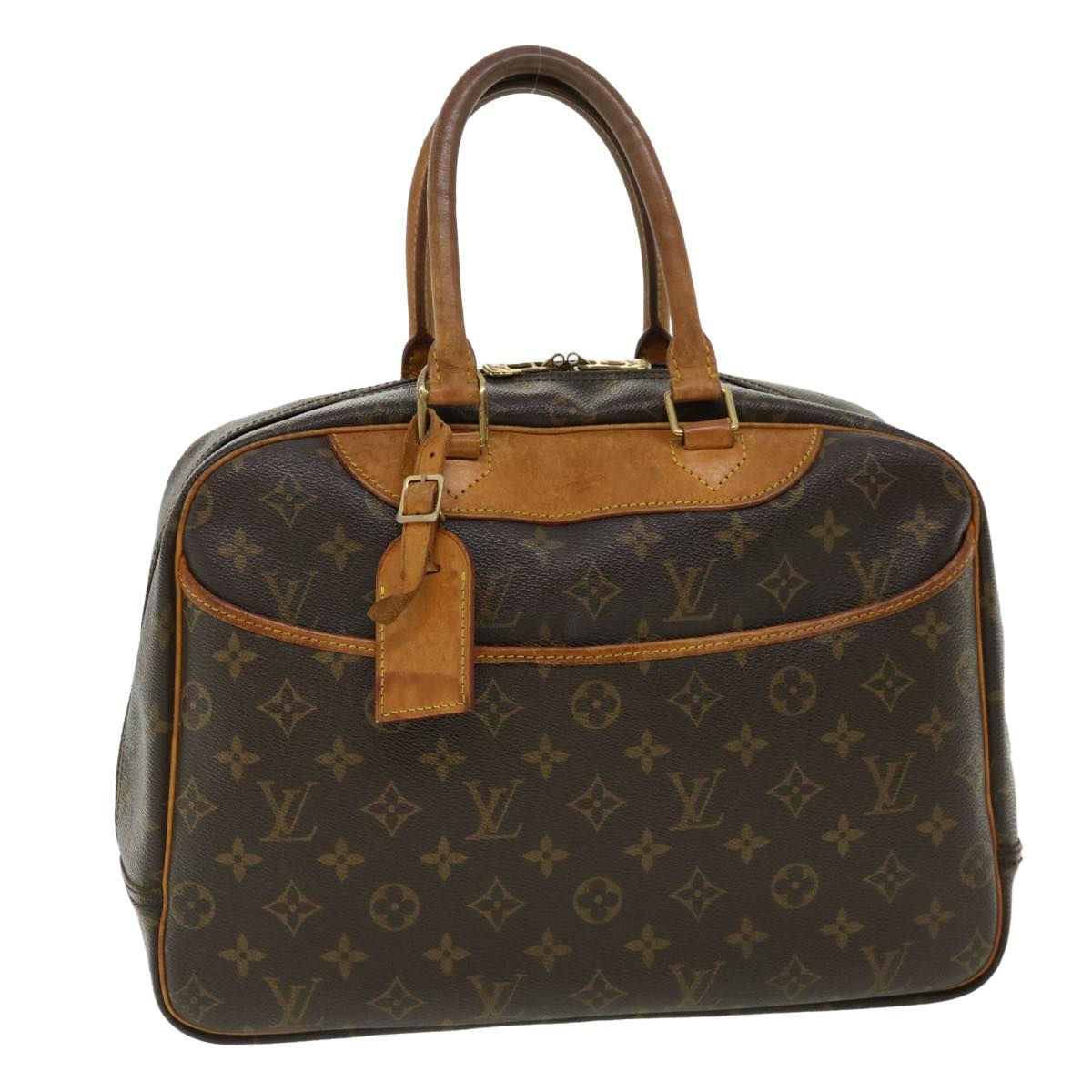 LOUIS VUITTON Monogram Deauville Hand Bag M47270 LV Auth rz494