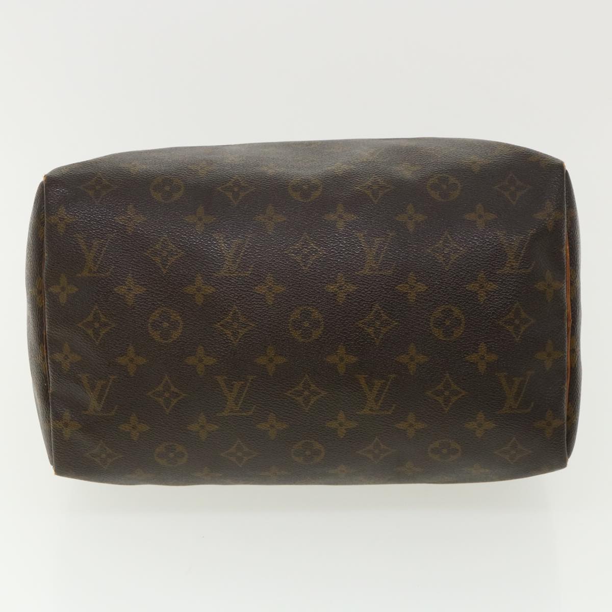 LOUIS VUITTON Monogram Speedy 30 Hand Bag M41526 LV Auth rz510