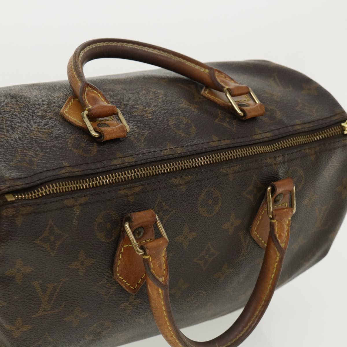 LOUIS VUITTON Monogram Speedy 30 Hand Bag M41526 LV Auth rz510