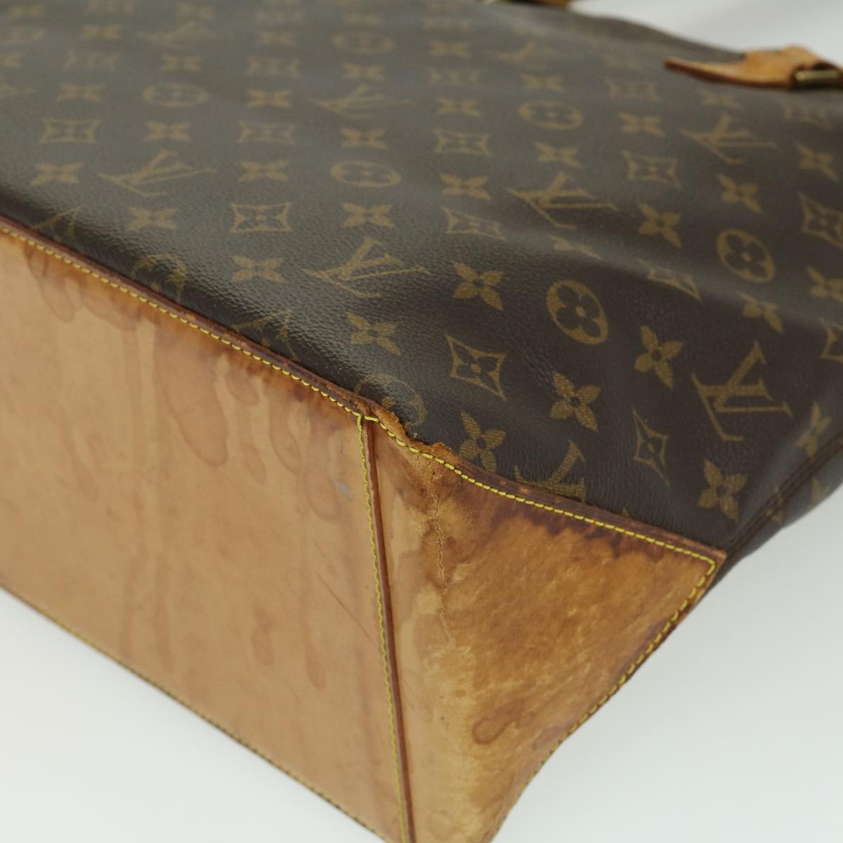 LOUIS VUITTON Monogram Cabas Mezzo Tote Bag M51151 LV Auth rz514