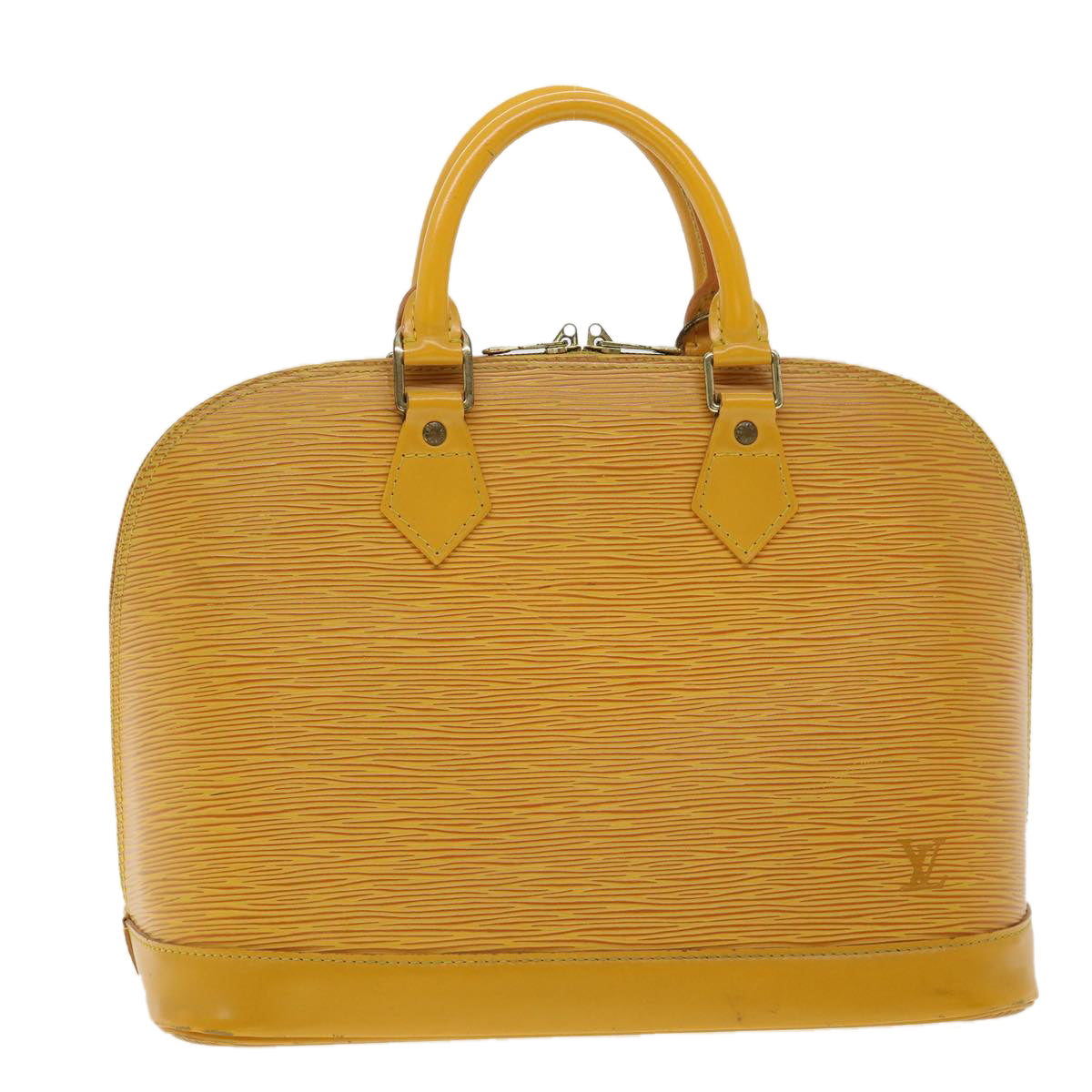 LOUIS VUITTON Epi Alma Hand Bag Yellow M52149 LV Auth rz522