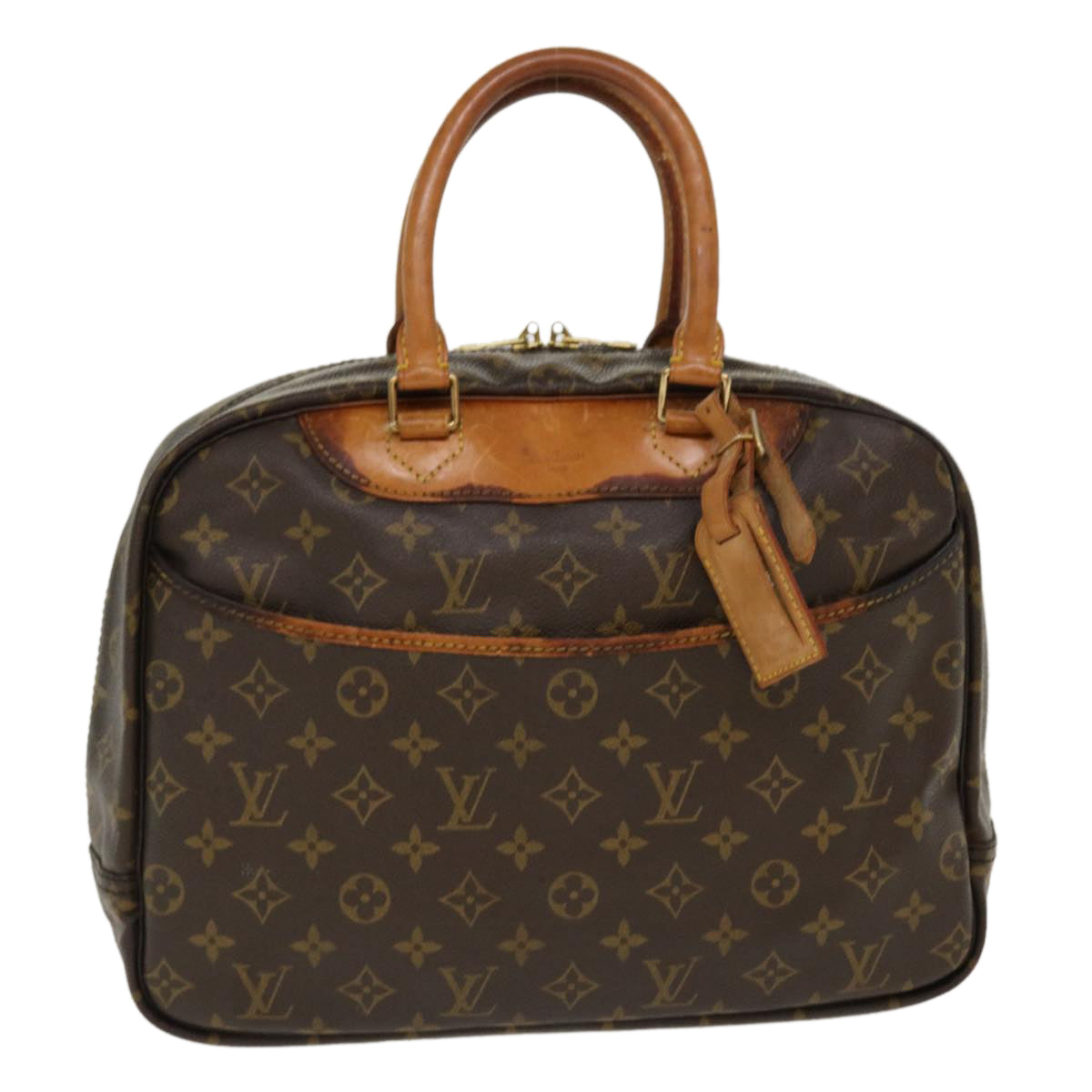 LOUIS VUITTON Monogram Deauville Hand Bag M47270 LV Auth rz540