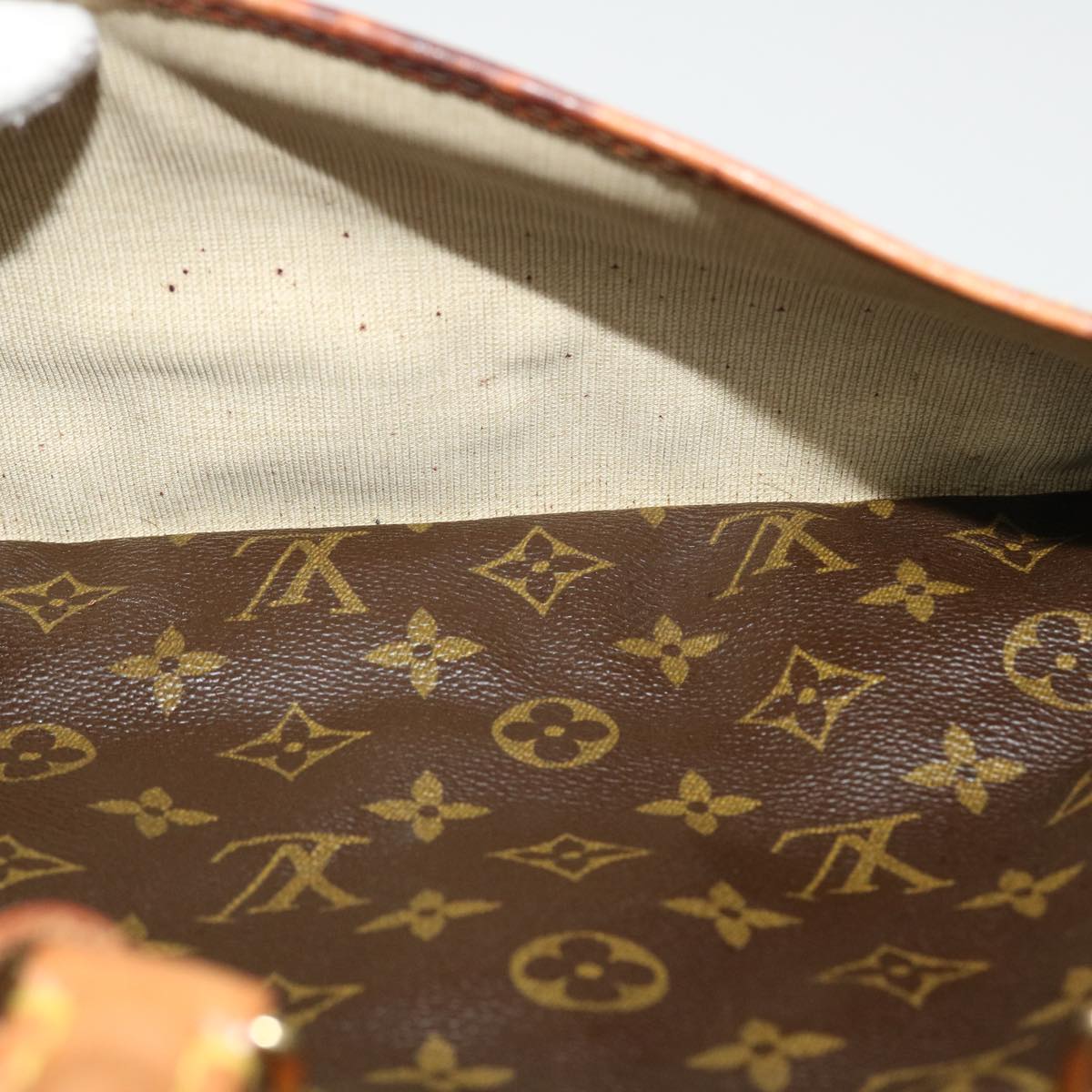 LOUIS VUITTON Monogram Deauville Hand Bag M47270 LV Auth rz540