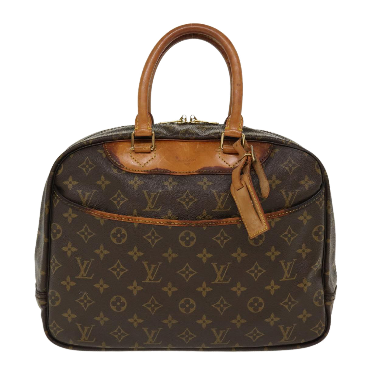 LOUIS VUITTON Monogram Deauville Hand Bag M47270 LV Auth rz540