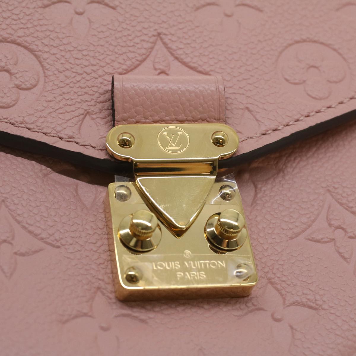 LOUIS VUITTON Empreinte Pochette Metis MM Hand Bag 2way Pink M44018 LV Auth S106