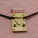 LOUIS VUITTON Empreinte Pochette Metis MM Hand Bag 2way Pink M44018 LV Auth S106-9
