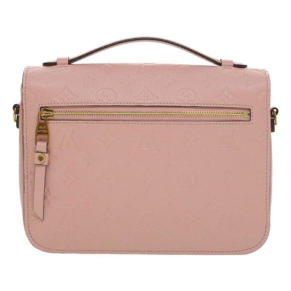 LOUIS VUITTON Empreinte Pochette Metis MM Hand Bag 2way Pink M44018 LV Auth S106