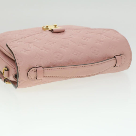 LOUIS VUITTON Empreinte Pochette Metis MM Hand Bag 2way Pink M44018 LV Auth S106