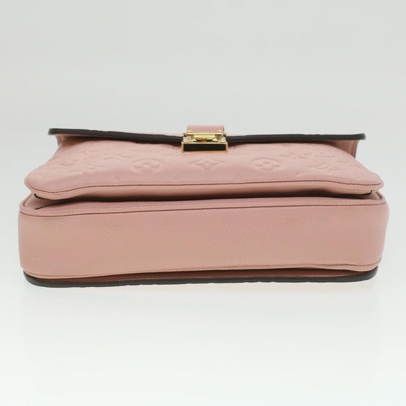 LOUIS VUITTON Empreinte Pochette Metis MM Hand Bag 2way Pink M44018 LV Auth S106