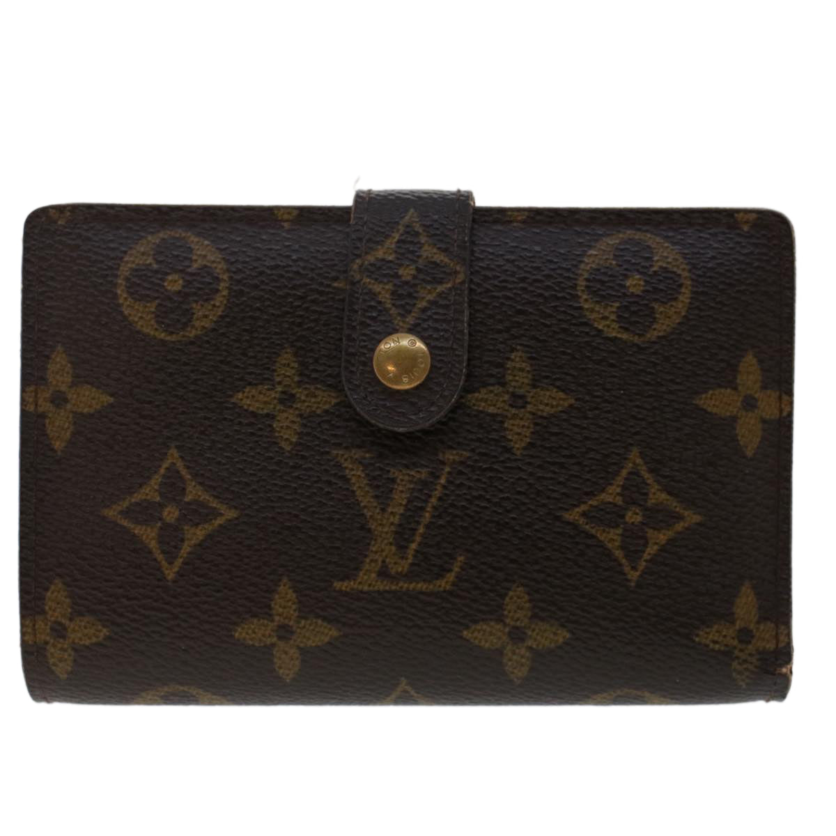 LOUIS VUITTON Monogram Porte Monnaie Billets Viennois Wallet M61663 Auth S701