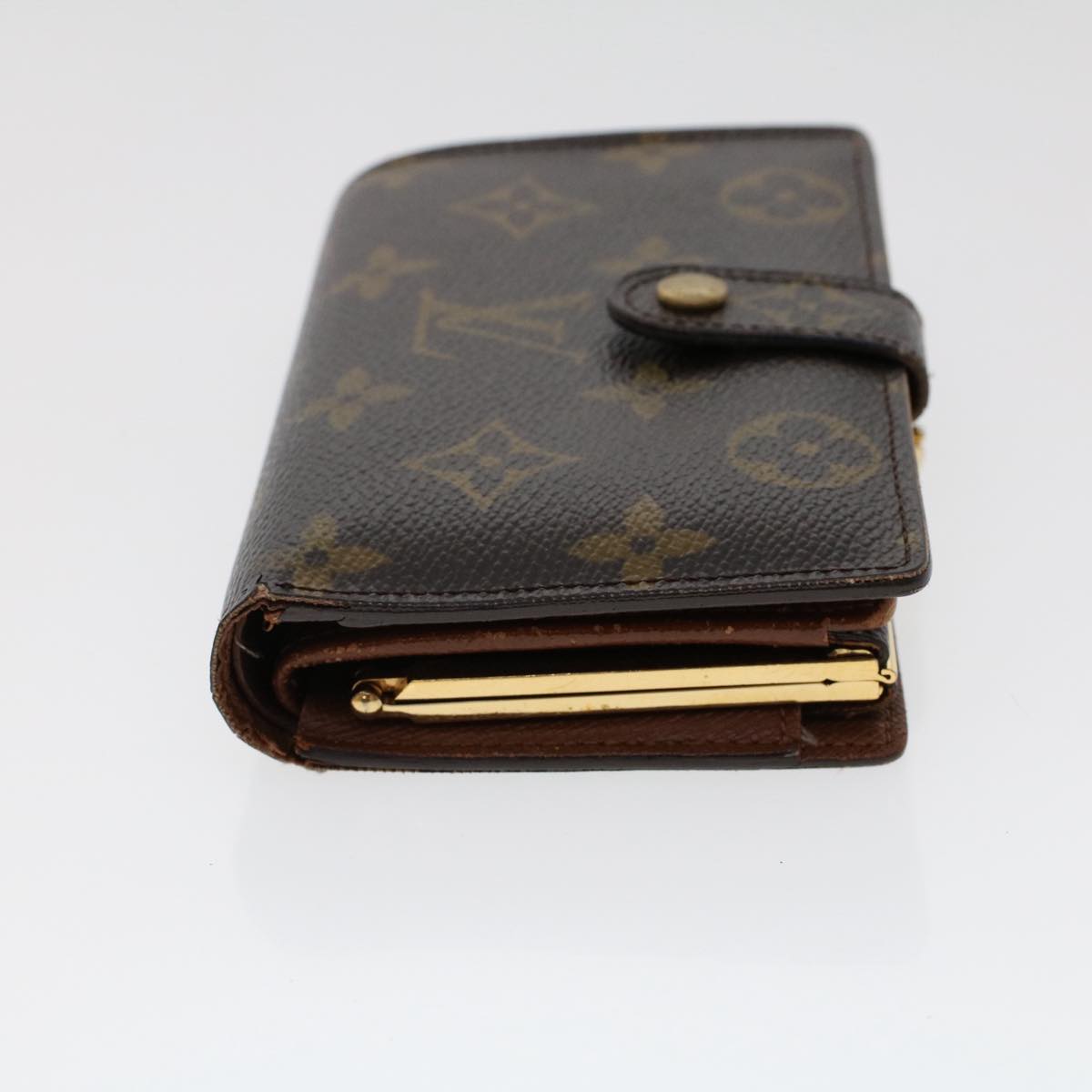 LOUIS VUITTON Monogram Porte Monnaie Billets Viennois Wallet M61663 Auth S701