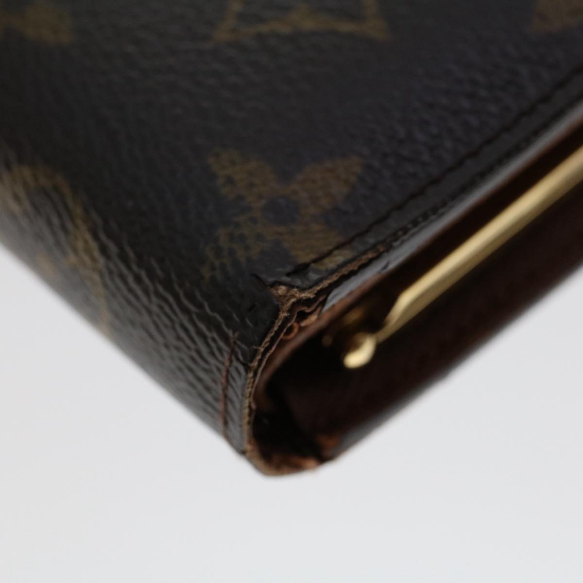 LOUIS VUITTON Monogram Porte Monnaie Billets Viennois Wallet M61663 Auth S701