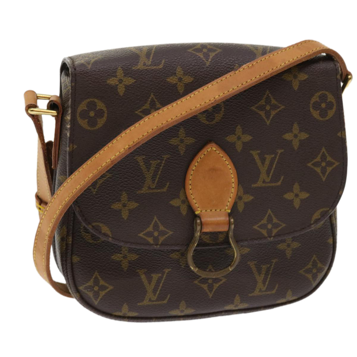 LOUIS VUITTON Monogram Saint Cloud MM Shoulder Bag M51243 LV Auth S759