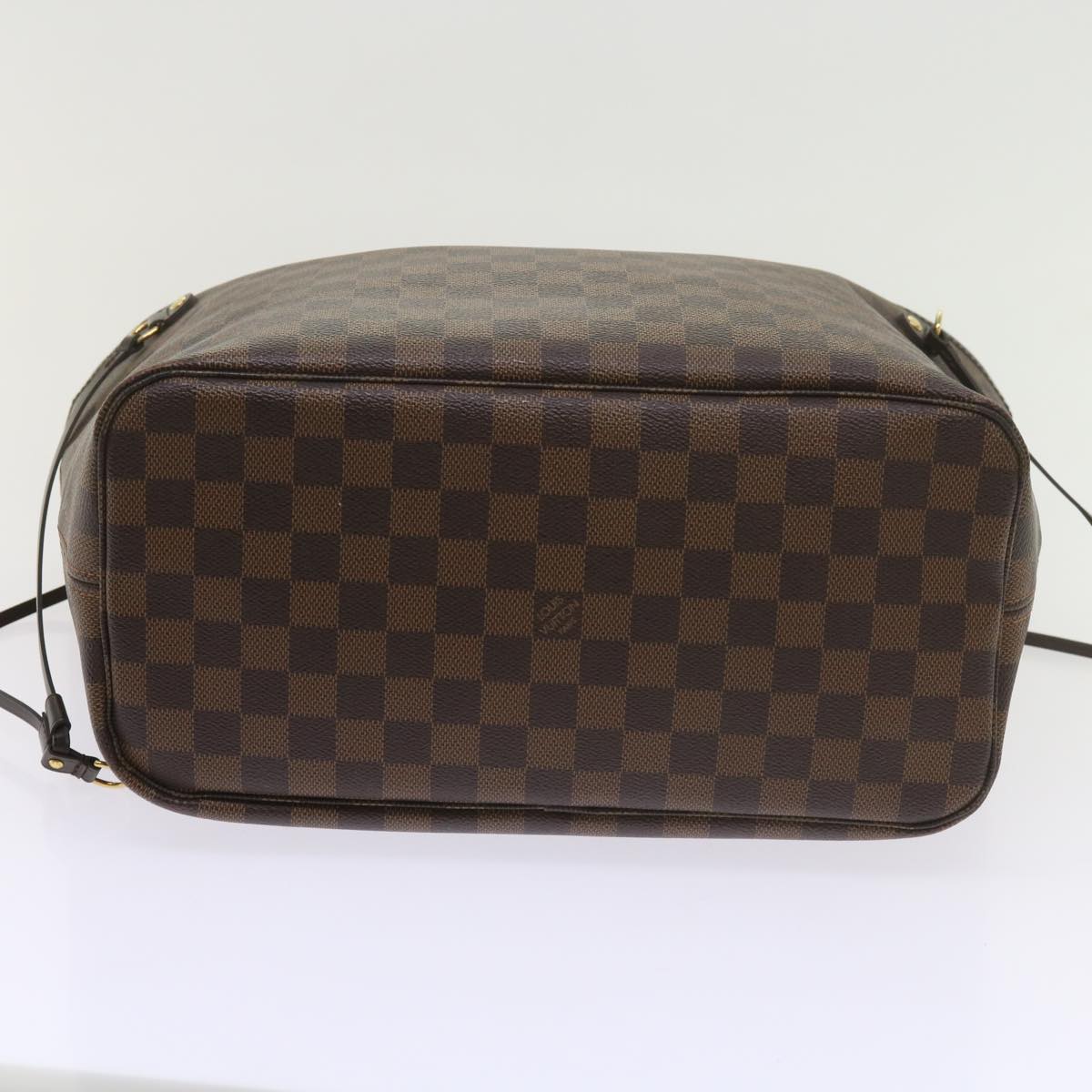 LOUIS VUITTON Damier Ebene Neverfull MM Tote Bag N51105 LV Auth S783