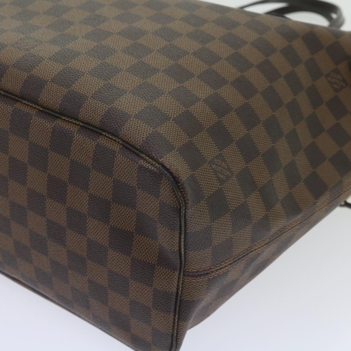 LOUIS VUITTON Damier Ebene Neverfull MM Tote Bag N51105 LV Auth S783