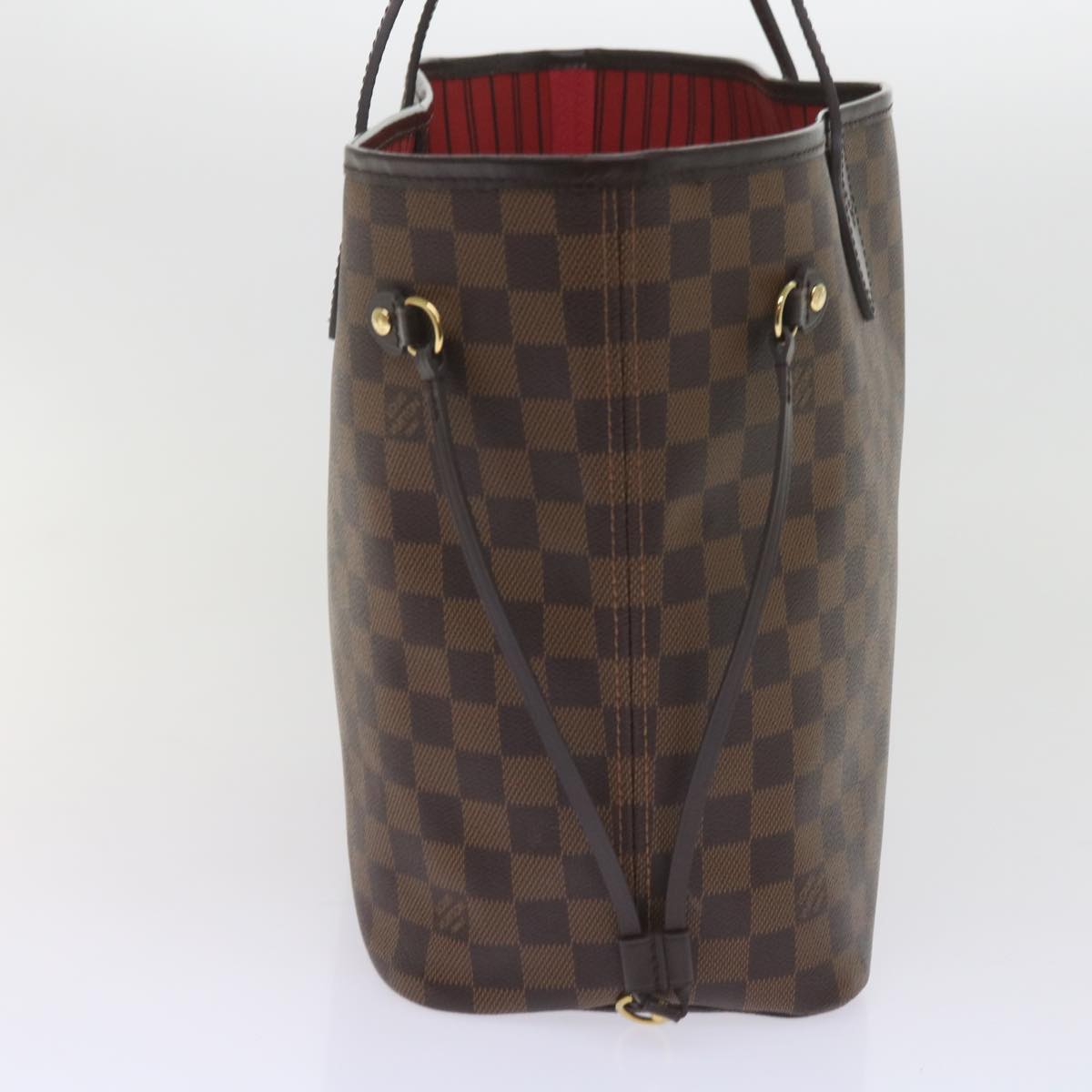 LOUIS VUITTON Damier Ebene Neverfull MM Tote Bag N51105 LV Auth S783