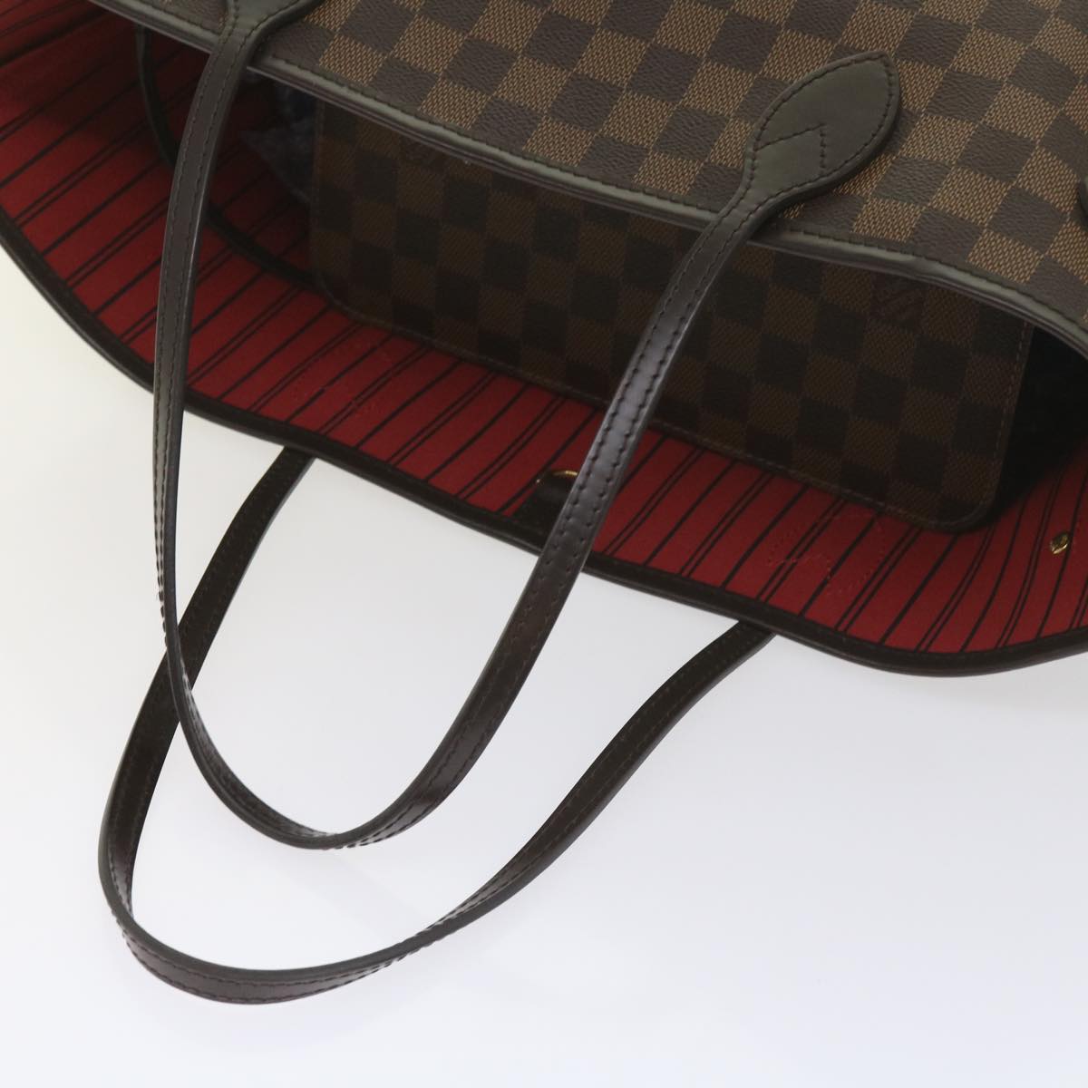 LOUIS VUITTON Damier Ebene Neverfull MM Tote Bag N51105 LV Auth S783