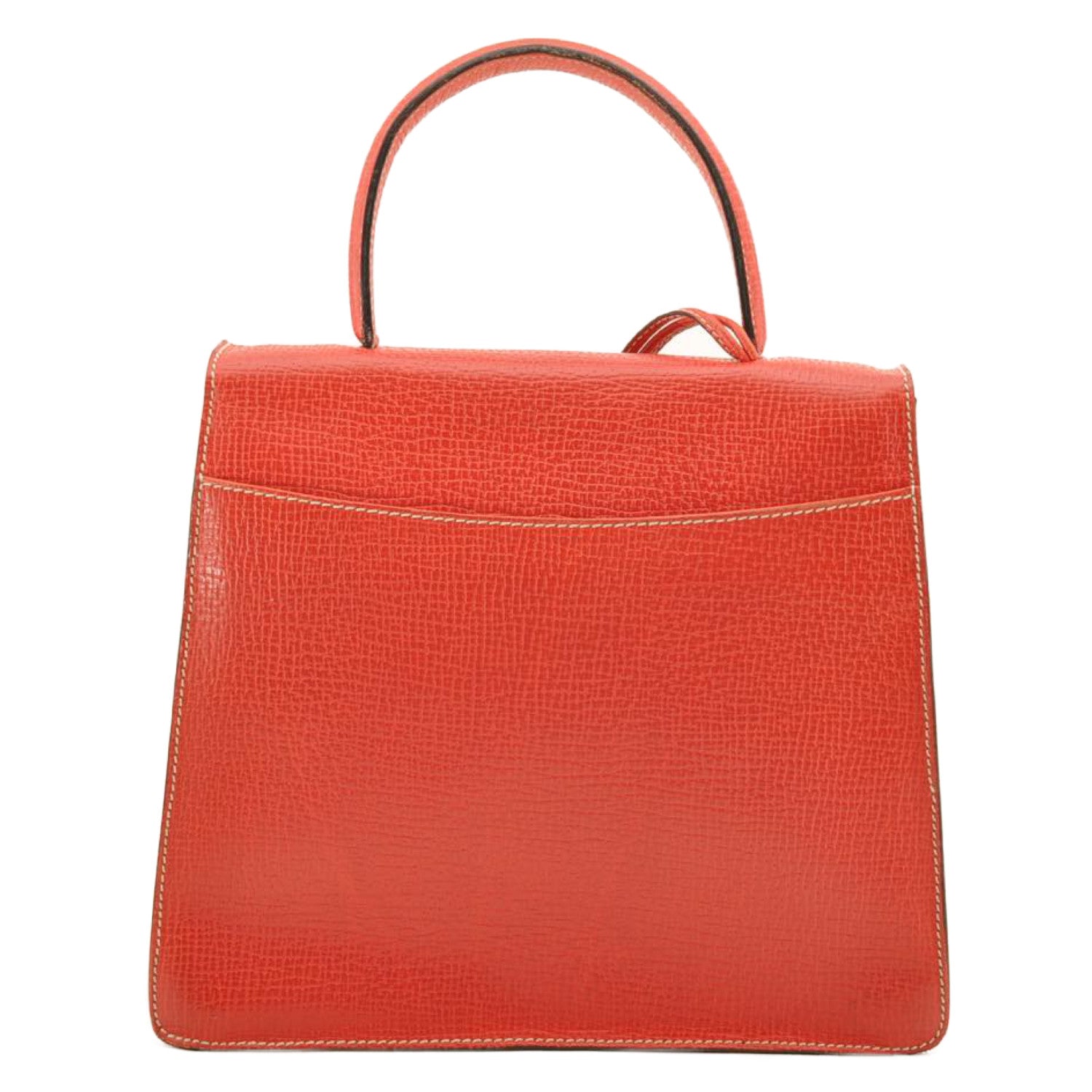 LOEWE Hand Bag Leather 2way Red Auth am2234s - 0