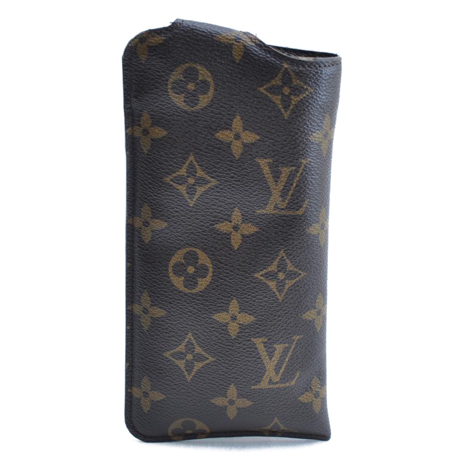 LOUIS VUITTON Monogram Etui Lunette MM Glasses Case M66544 LV Auth am2579s