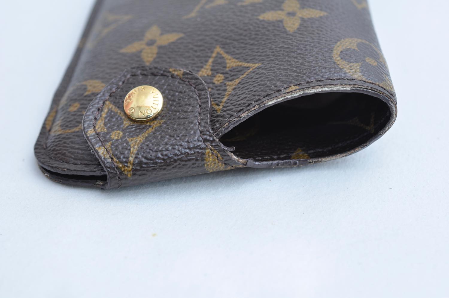 LOUIS VUITTON Monogram Etui Lunette MM Glasses Case M66544 LV Auth am2579s