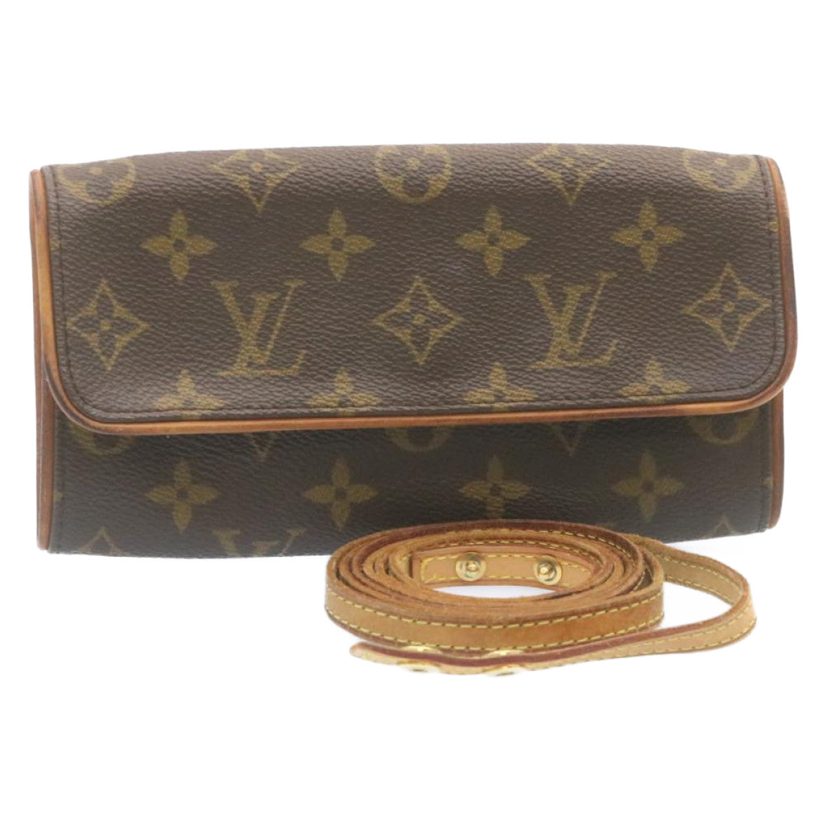 LOUIS VUITTON Monogram Pochette Twin PM Shoulder Bag M51854 LV Auth se219