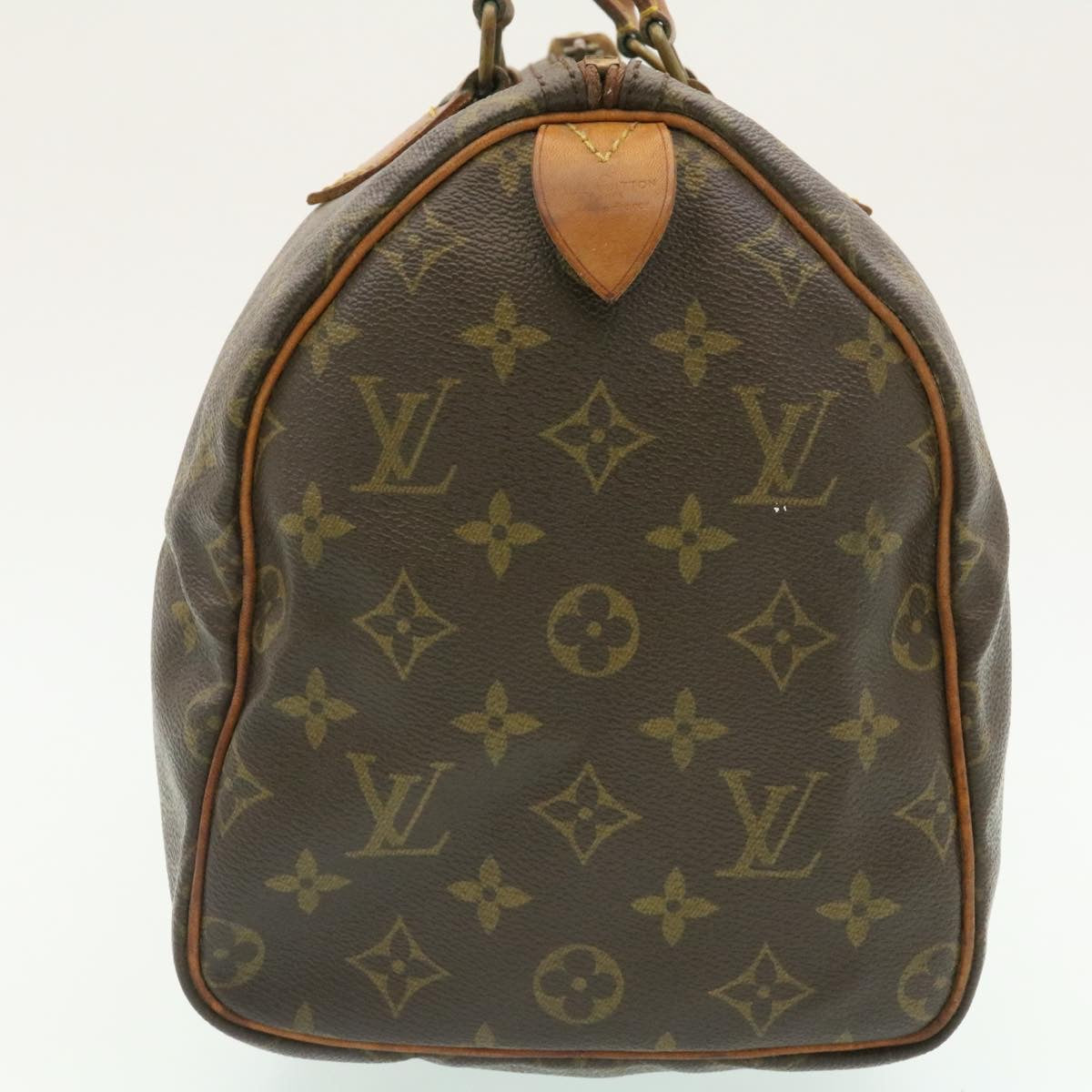 LOUIS VUITTON Monogram Speedy 30 Hand Bag M41526 LV Auth st024