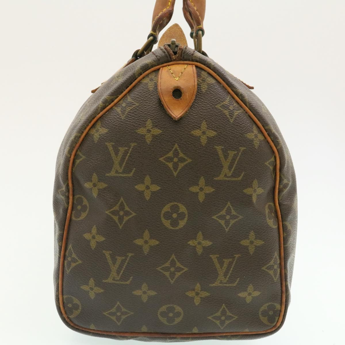 LOUIS VUITTON Monogram Speedy 30 Hand Bag M41526 LV Auth st024