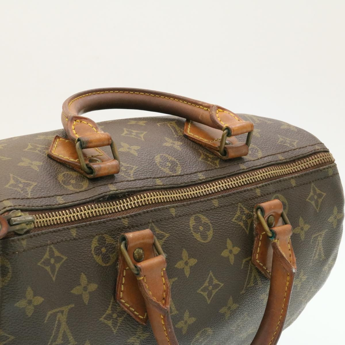 LOUIS VUITTON Monogram Speedy 30 Hand Bag M41526 LV Auth st024