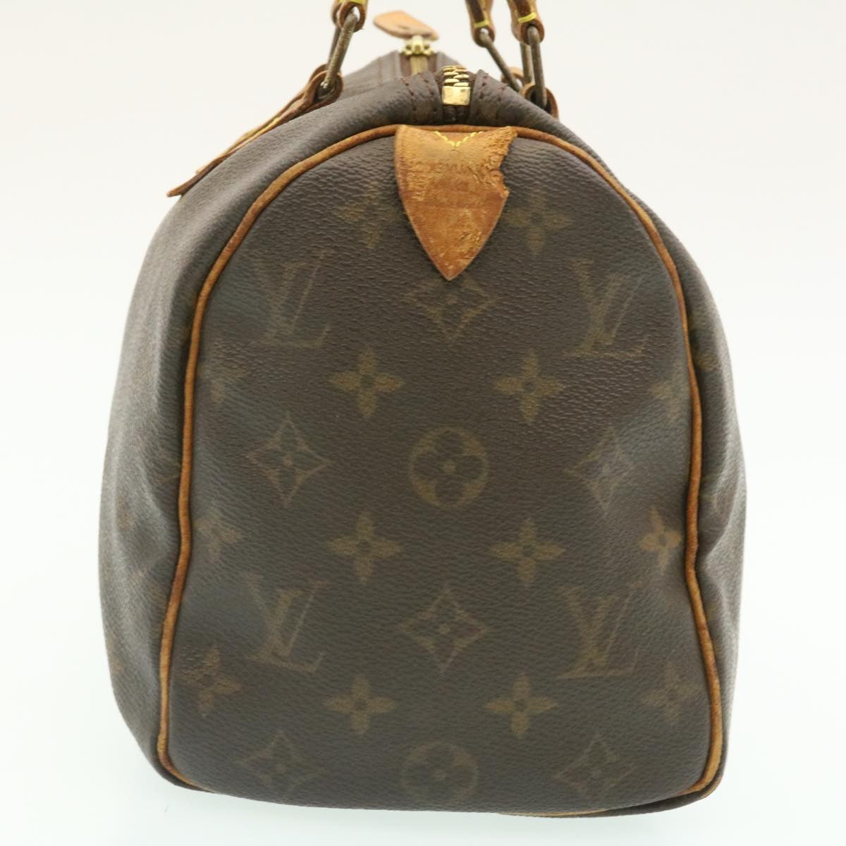 LOUIS VUITTON Monogram Speedy 25 Hand Bag M41528 LV Auth st051