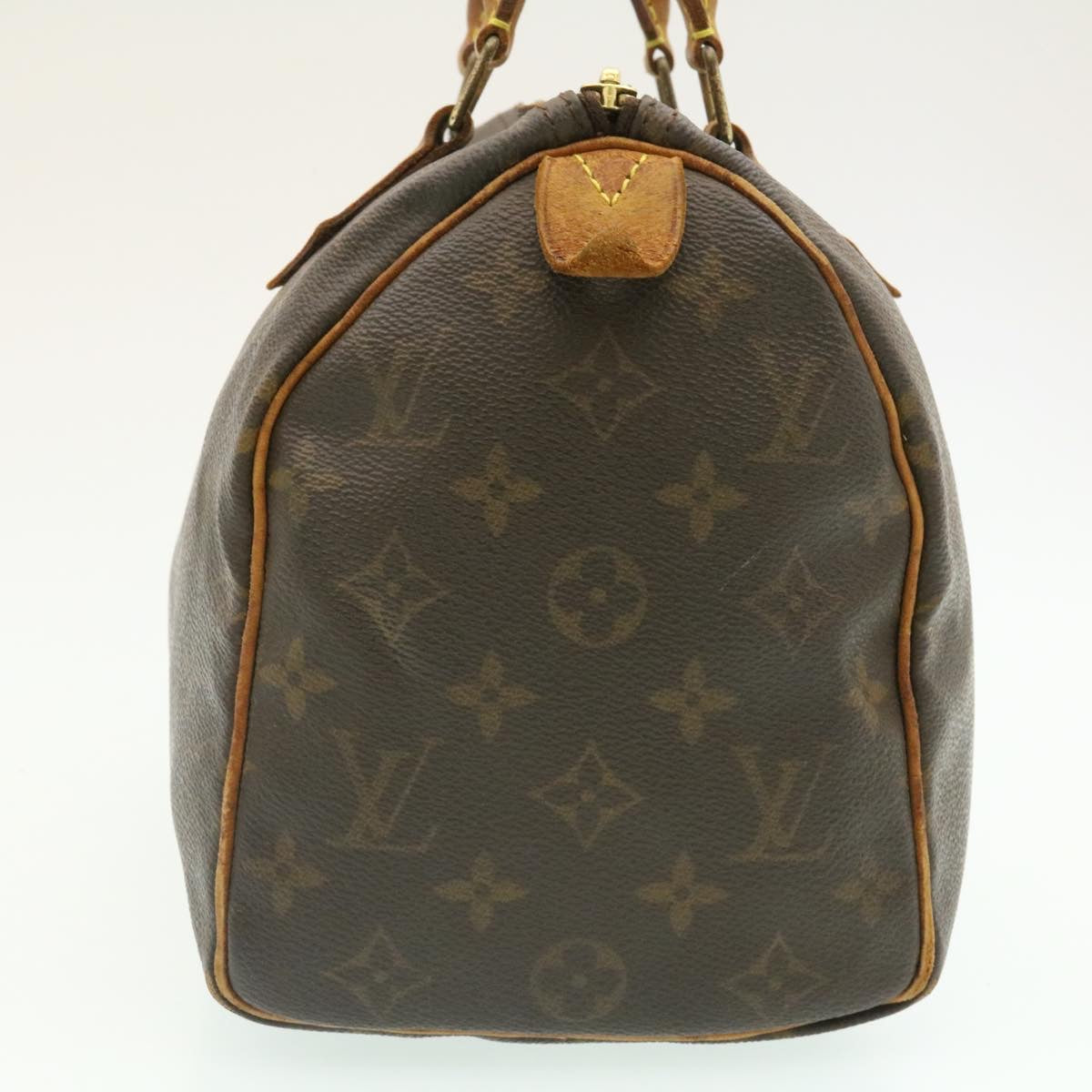 LOUIS VUITTON Monogram Speedy 25 Hand Bag M41528 LV Auth st051