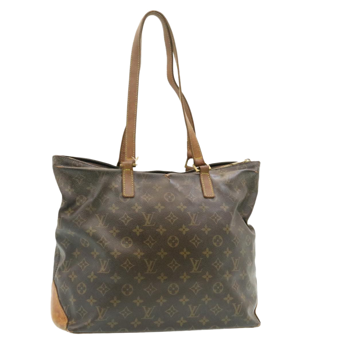 LOUIS VUITTON Monogram Cabas Mezzo Tote Bag M51151 LV Auth st052