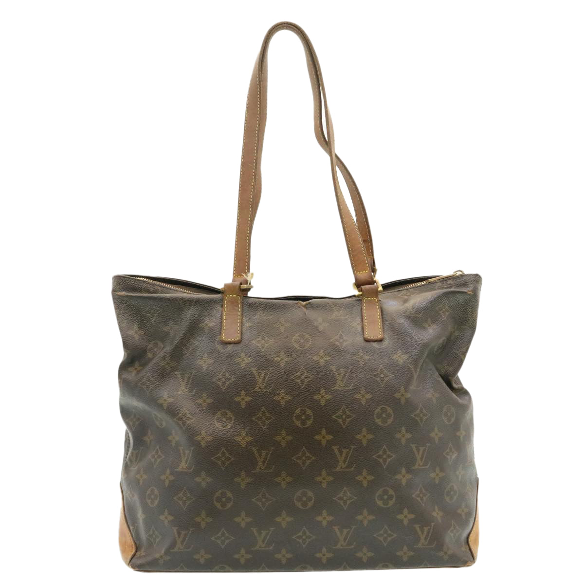 LOUIS VUITTON Monogram Cabas Mezzo Tote Bag M51151 LV Auth st052