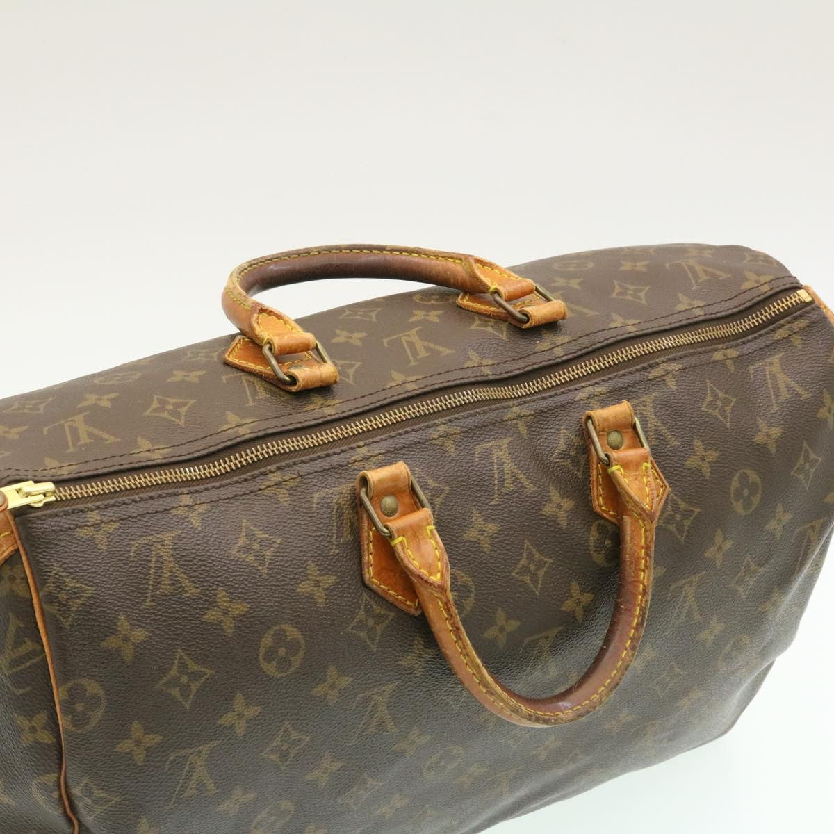 LOUIS VUITTON Monogram Speedy 40 Hand Bag M41522 LV Auth st056