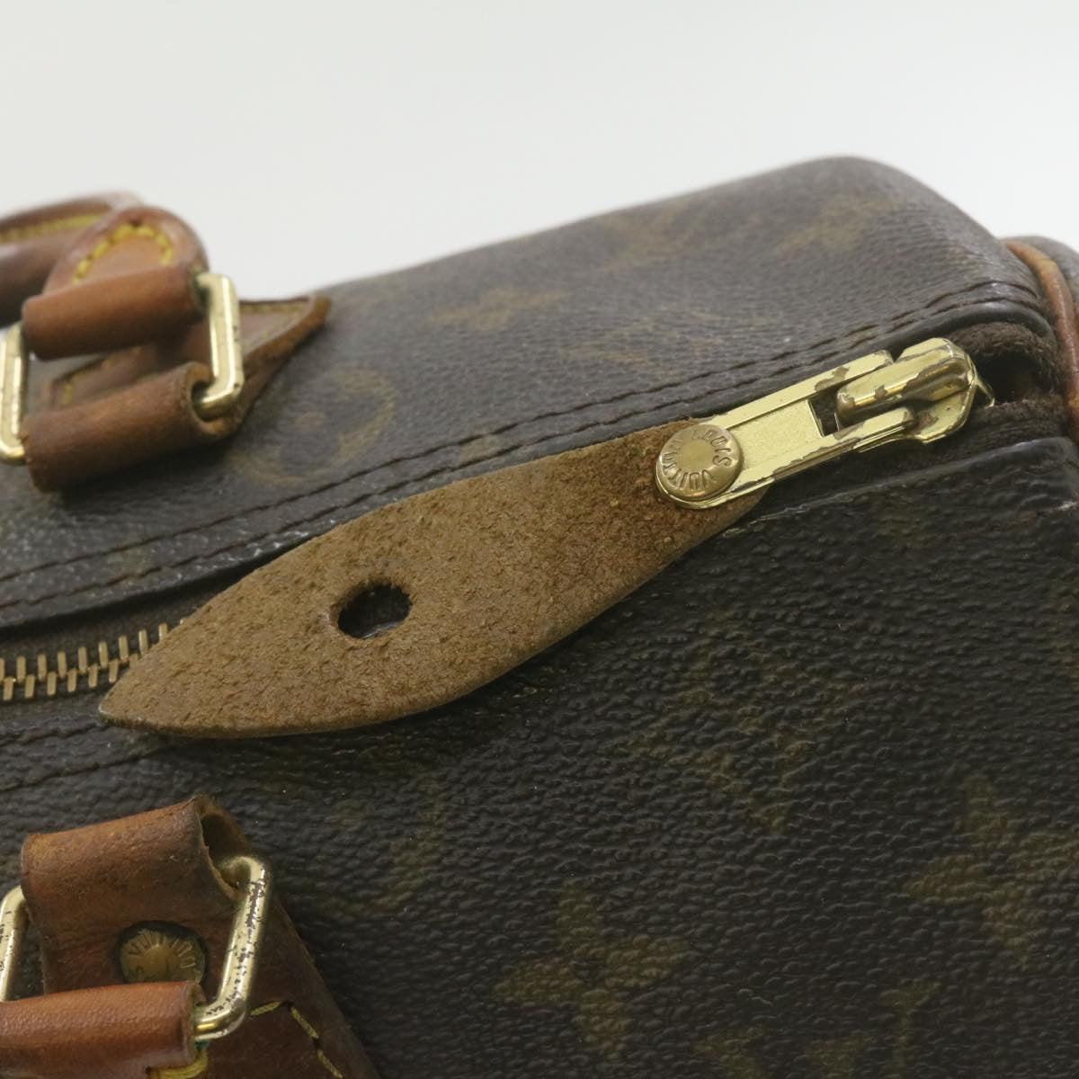 LOUIS VUITTON Monogram Speedy 30 Hand Bag M41526 LV Auth sy128