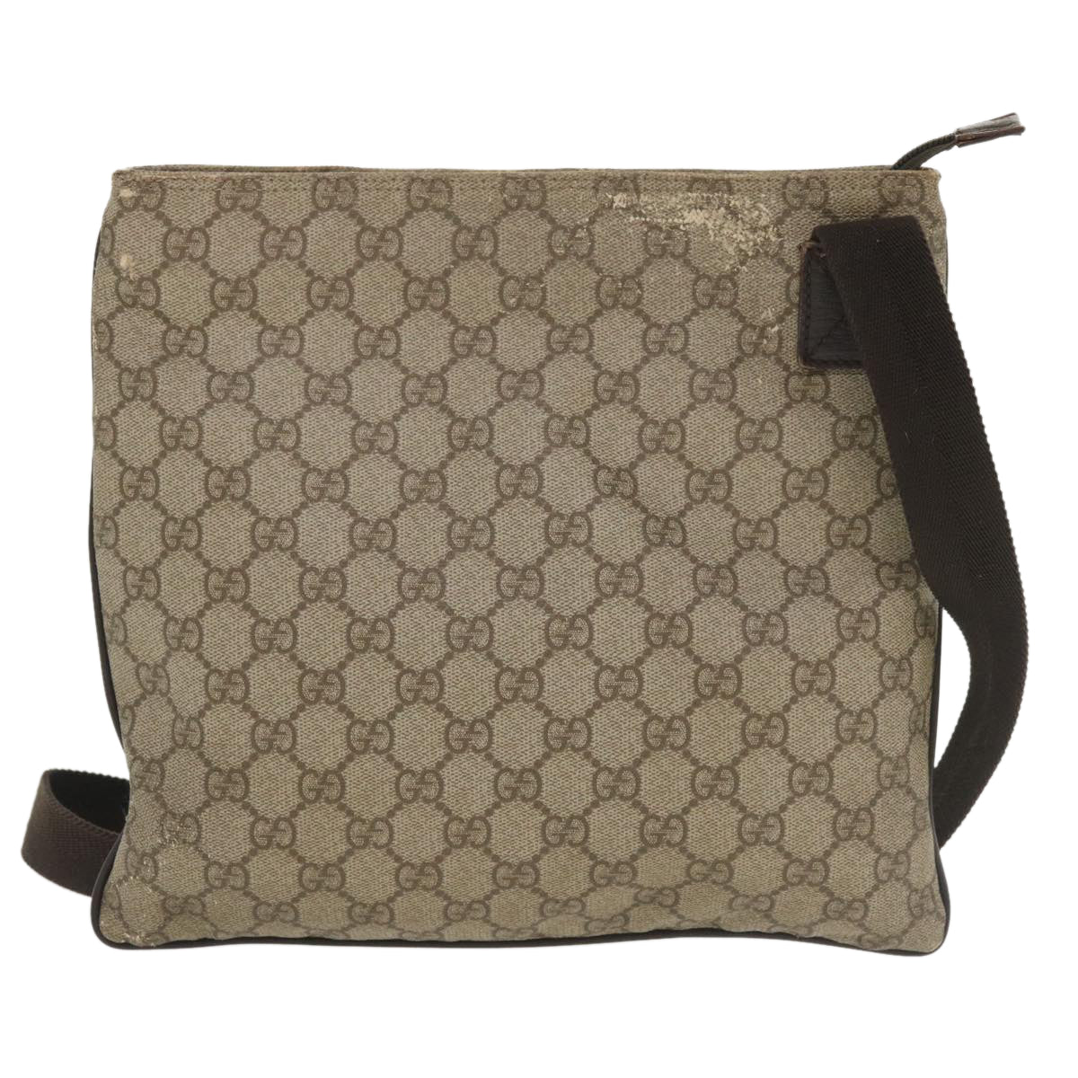 GUCCI GG Canvas Shoulder Bag Beige 141626467891 Auth tb395