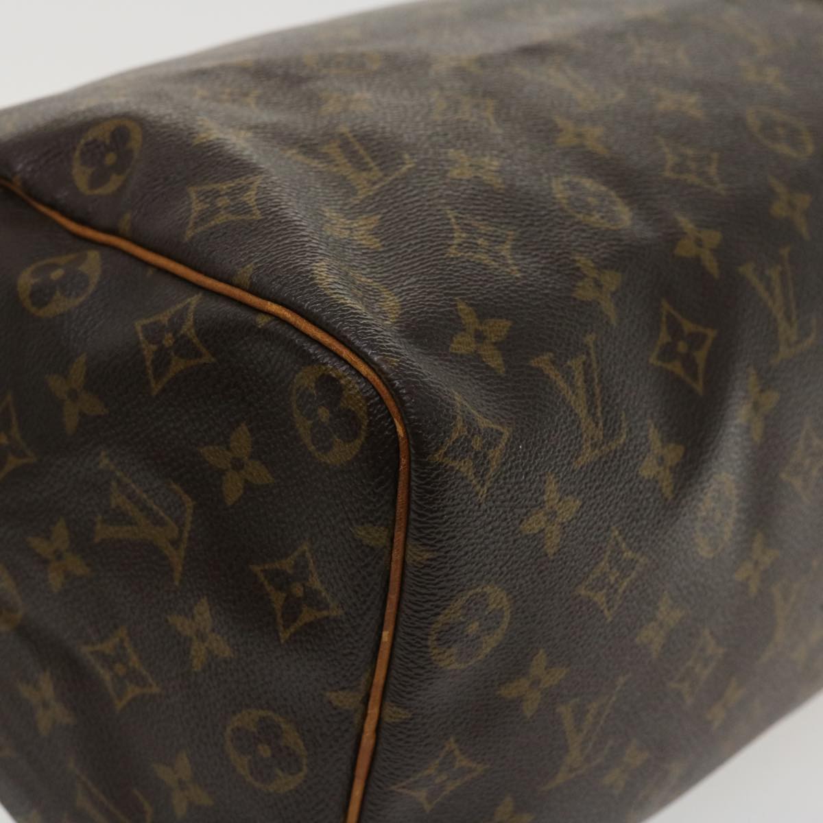 LOUIS VUITTON Monogram Speedy 35 Hand Bag M41524 LV Auth tb437