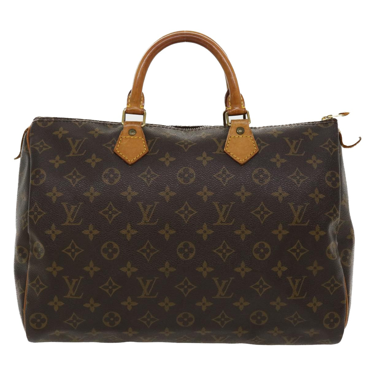 LOUIS VUITTON Monogram Speedy 35 Hand Bag M41524 LV Auth tb437