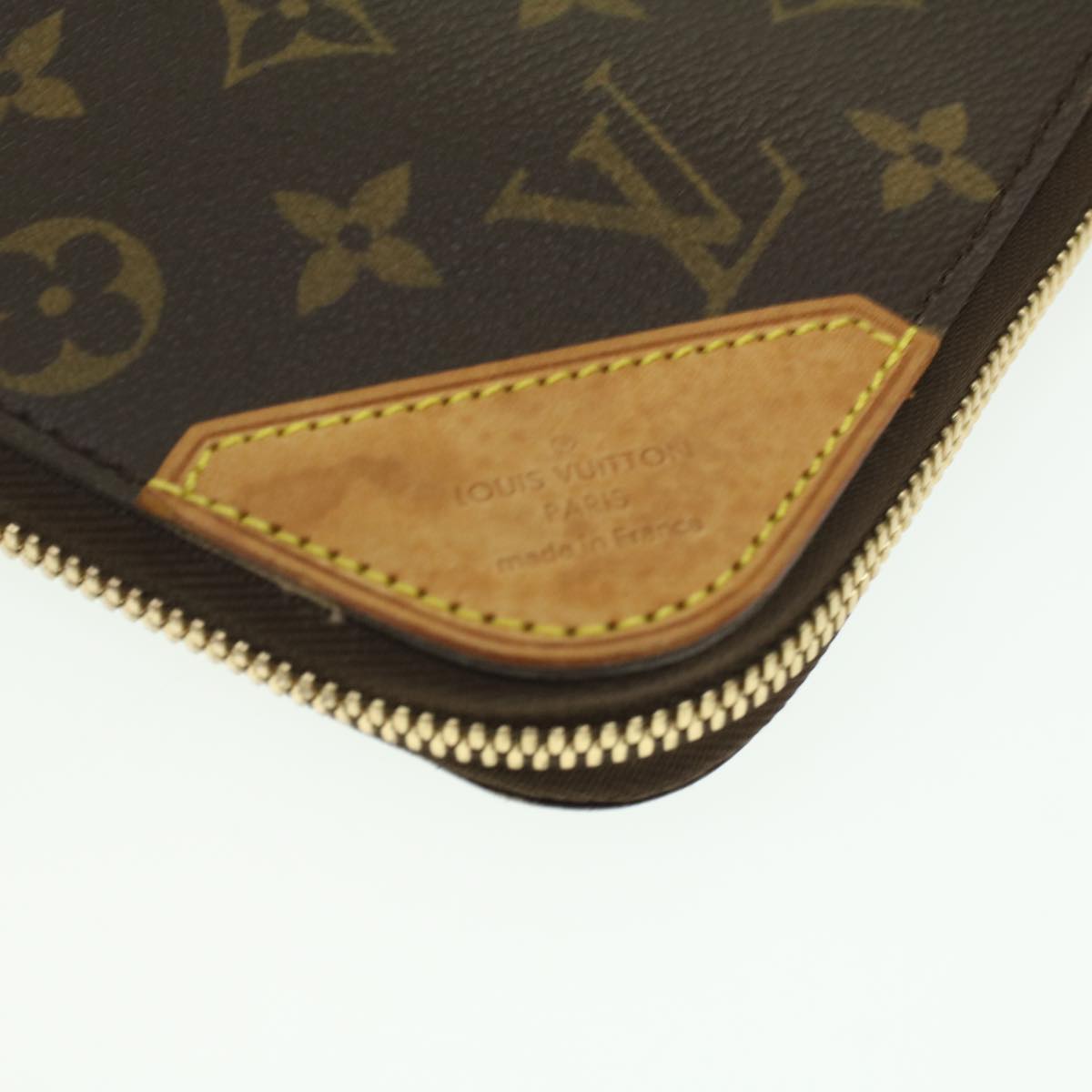 LOUIS VUITTON Monogram Etui 5 Cravat Necktie Case M47535 LV Auth tb439