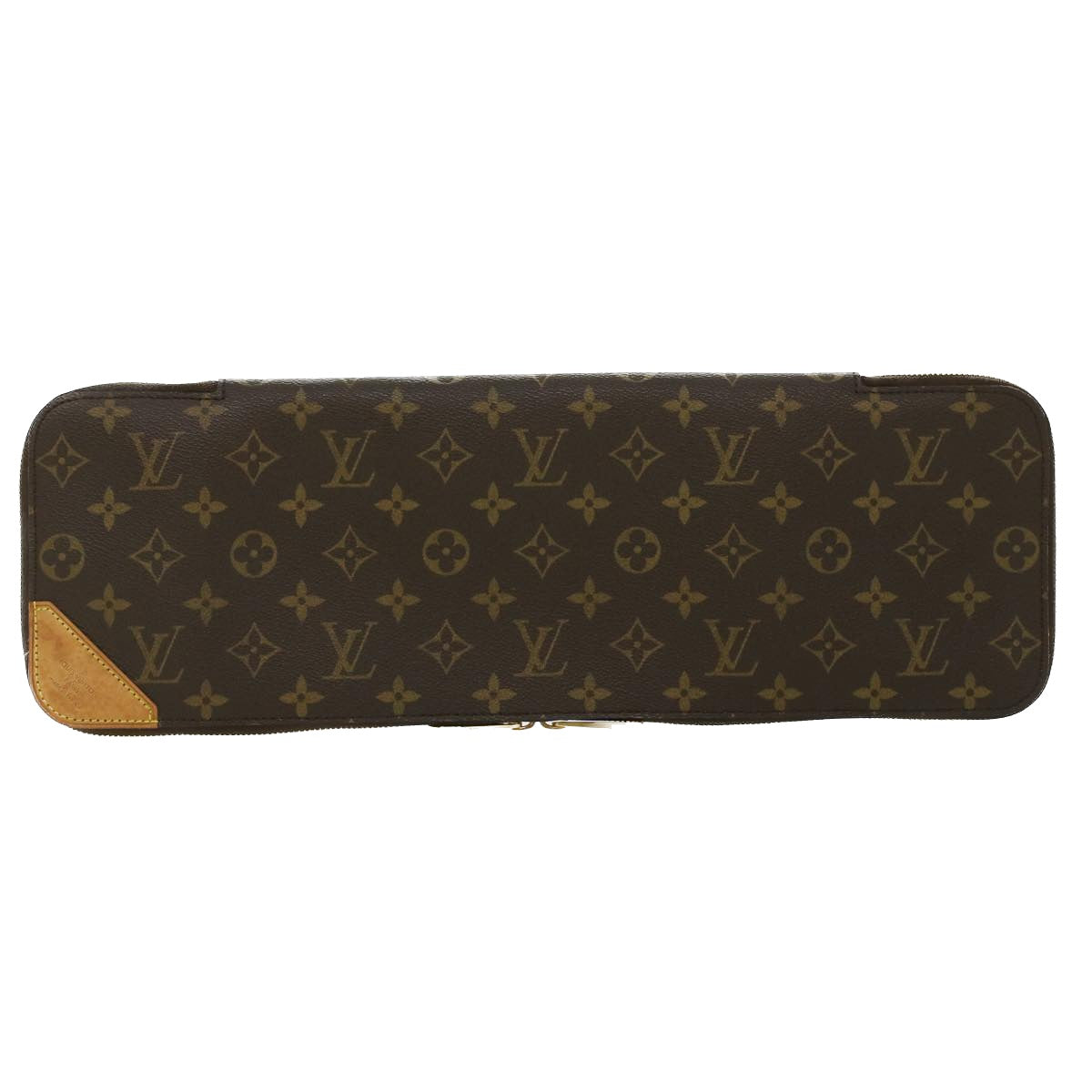 LOUIS VUITTON Monogram Etui 5 Cravat Necktie Case M47535 LV Auth tb439