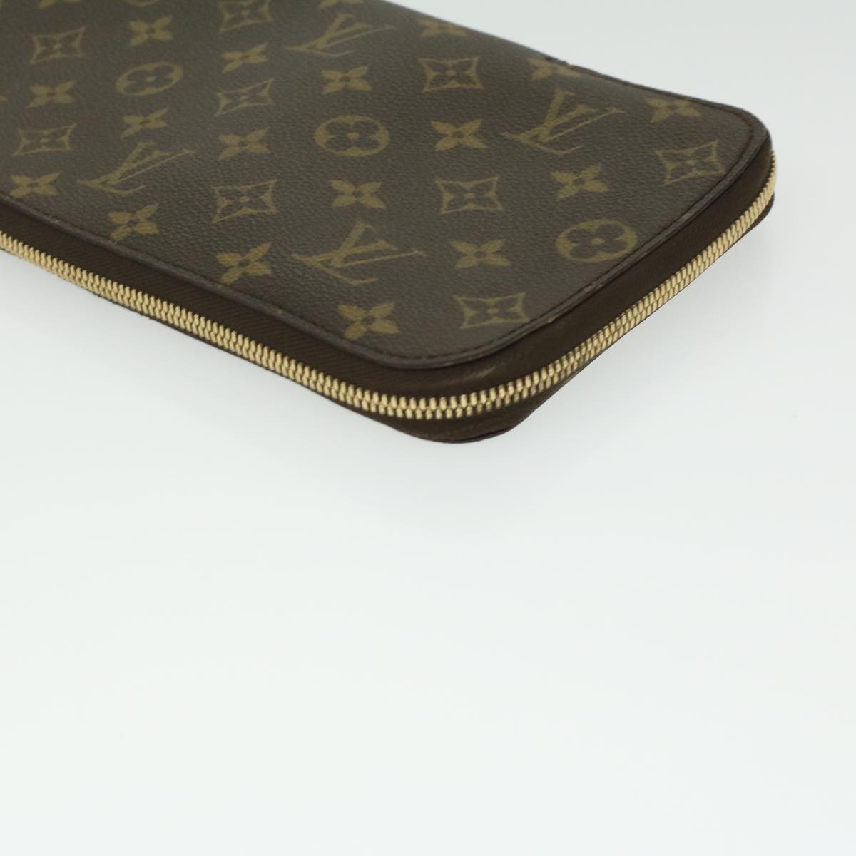 LOUIS VUITTON Monogram Etui 5 Cravat Necktie Case M47535 LV Auth tb439