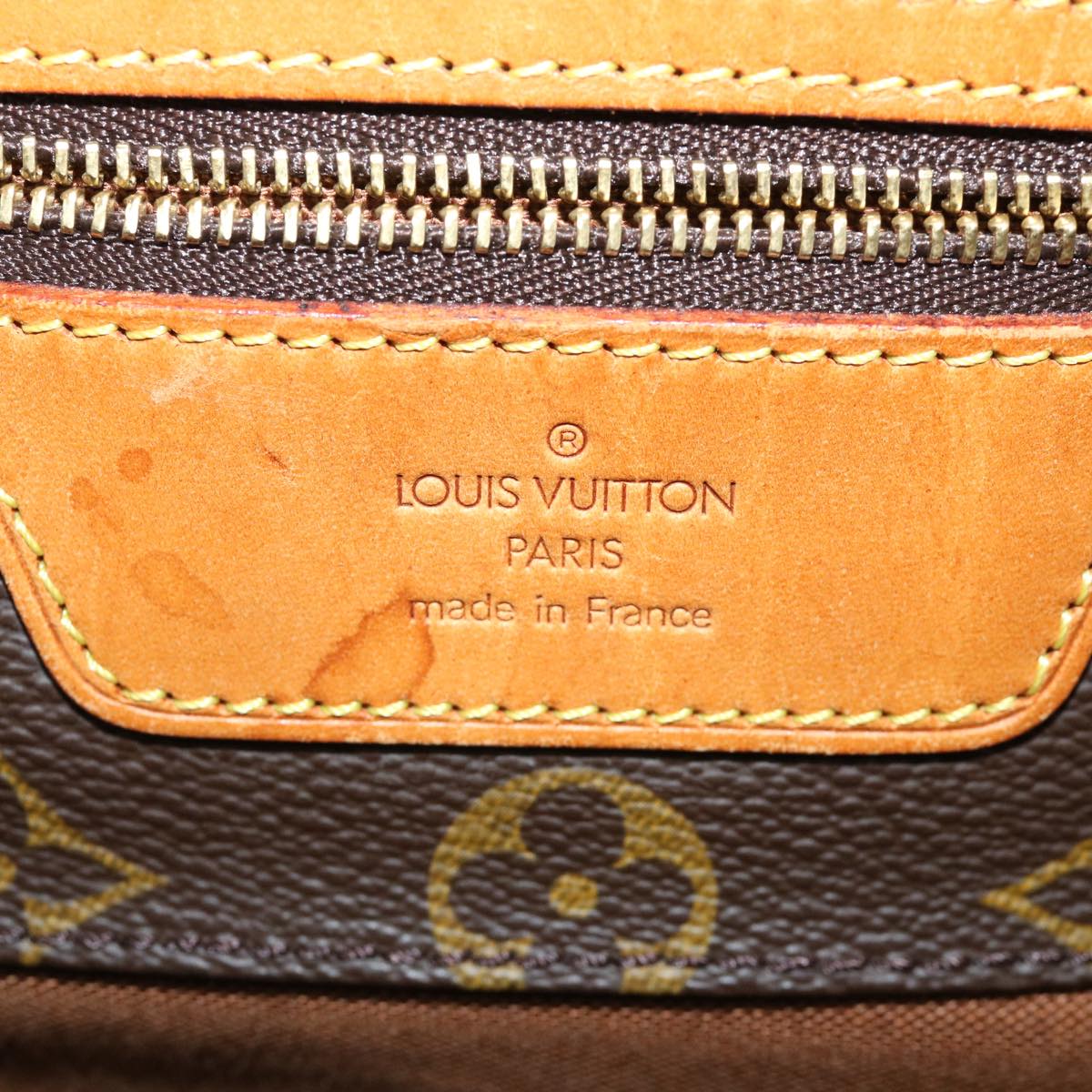 LOUIS VUITTON Monogram Sac Shopping Tote Bag M51108 LV Auth tb473