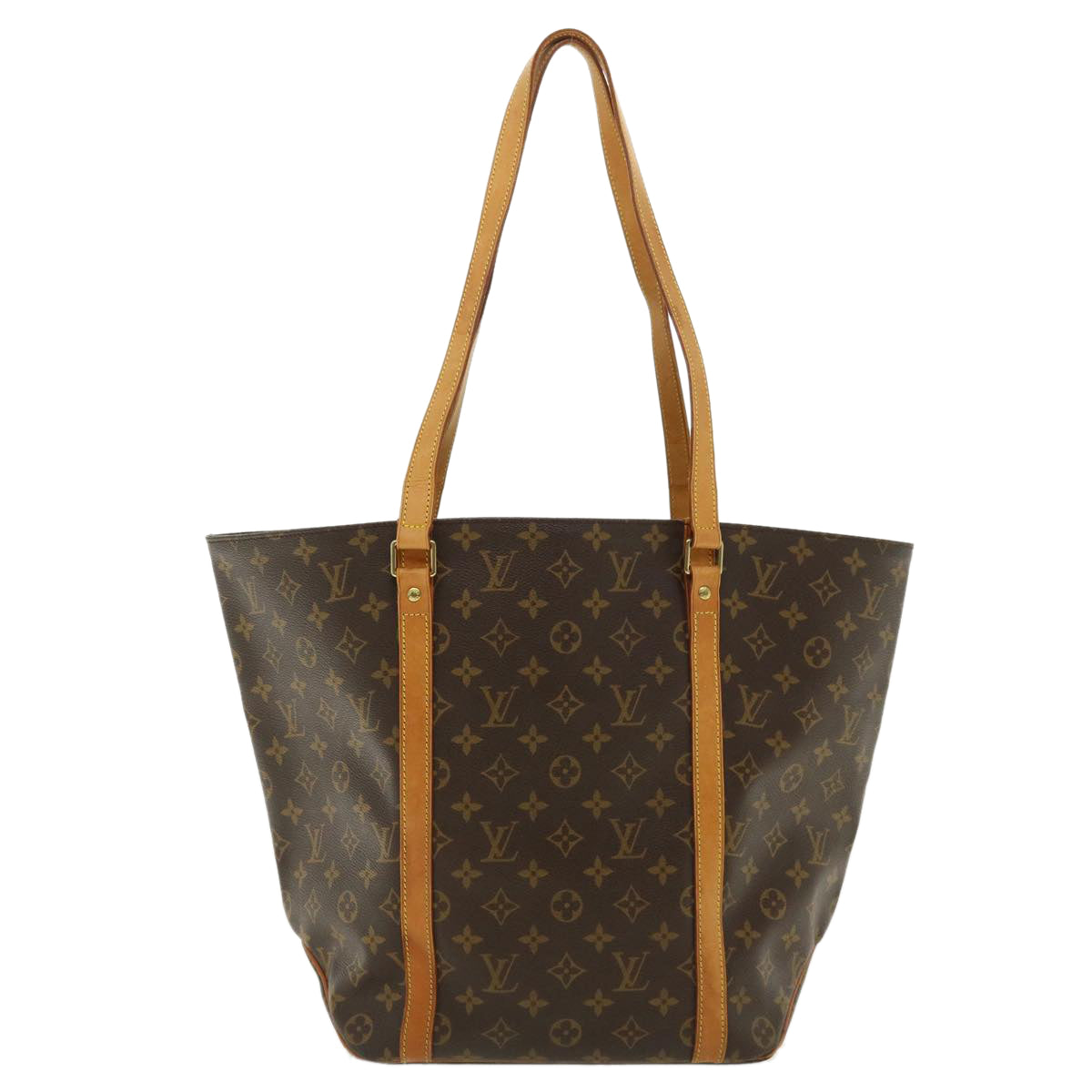 LOUIS VUITTON Monogram Sac Shopping Tote Bag M51108 LV Auth tb473