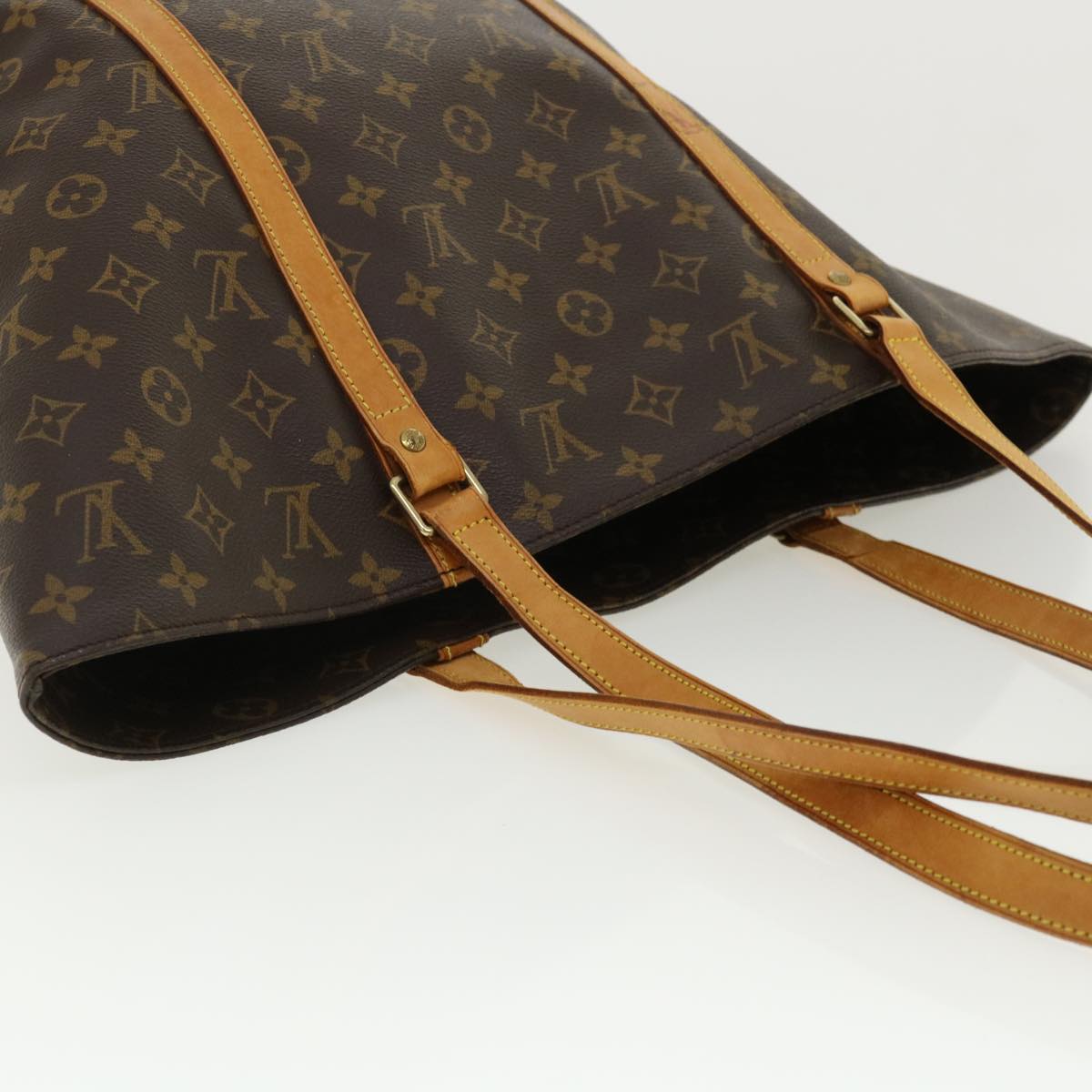 LOUIS VUITTON Monogram Sac Shopping Tote Bag M51108 LV Auth tb473