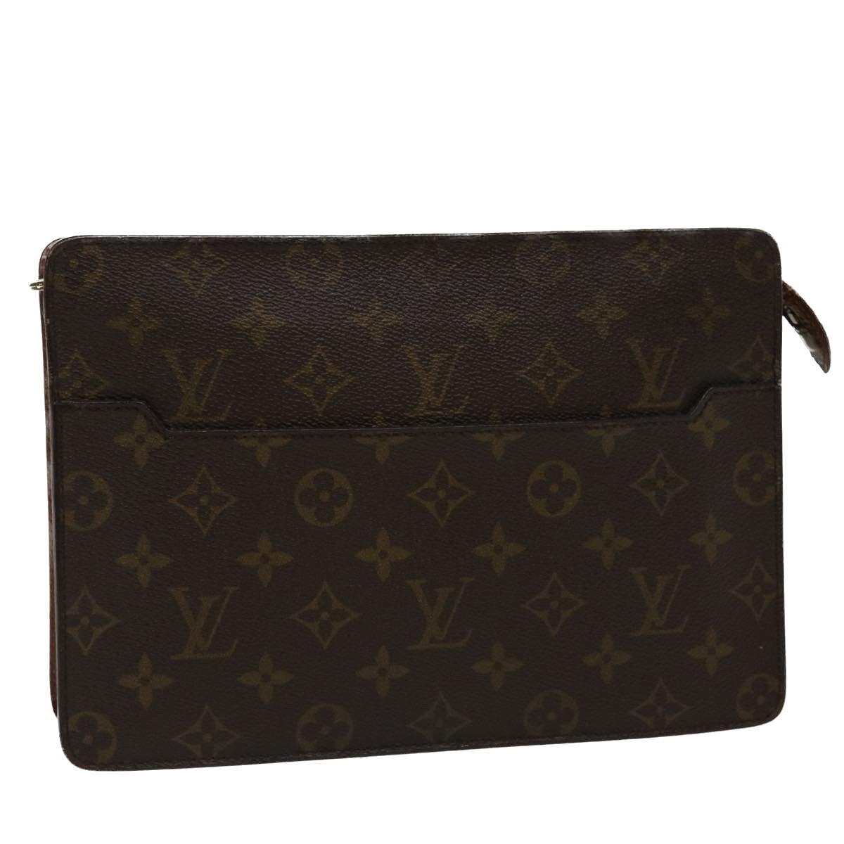 LOUIS VUITTON Monogram Pochette Homme Clutch Bag M51795 LV Auth tb516