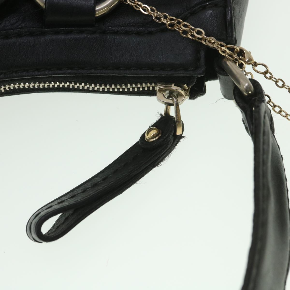 GUCCI Guccissima Shoulder Bag Black 232955 Auth tb522